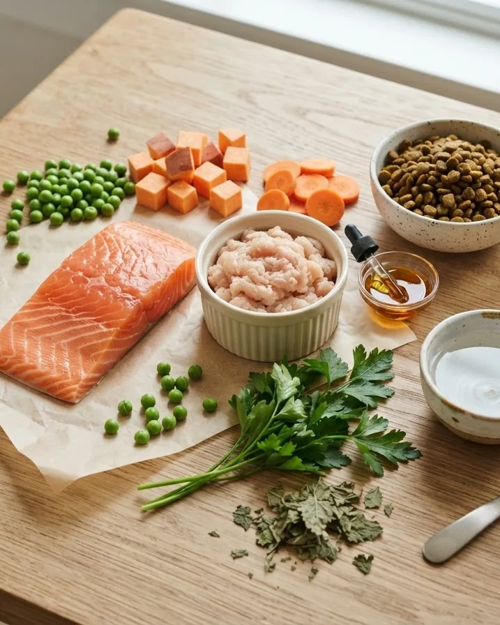 Close-up illustrating what "grain-free" actually means